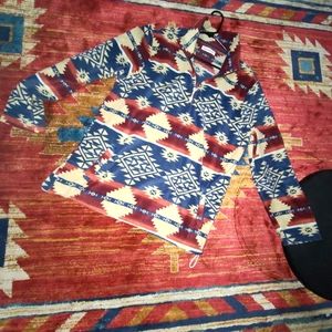 Pacsun Aztec half zip jacket